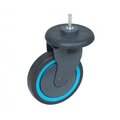 Wiel met bumper 150mm