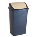 Afvalbak tuimel 50ltr bl/cr