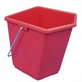 Emmer vierkant 15L rood